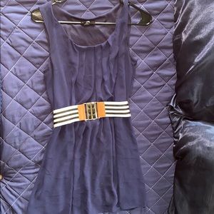 Business casual dress with belt